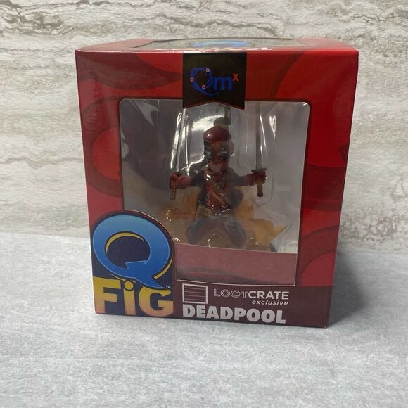 QMX Marvel Deadpool Q-Fig Quantum Mechanix Vinyl Action Figure Lootcrate QM - Picture 8 of 8